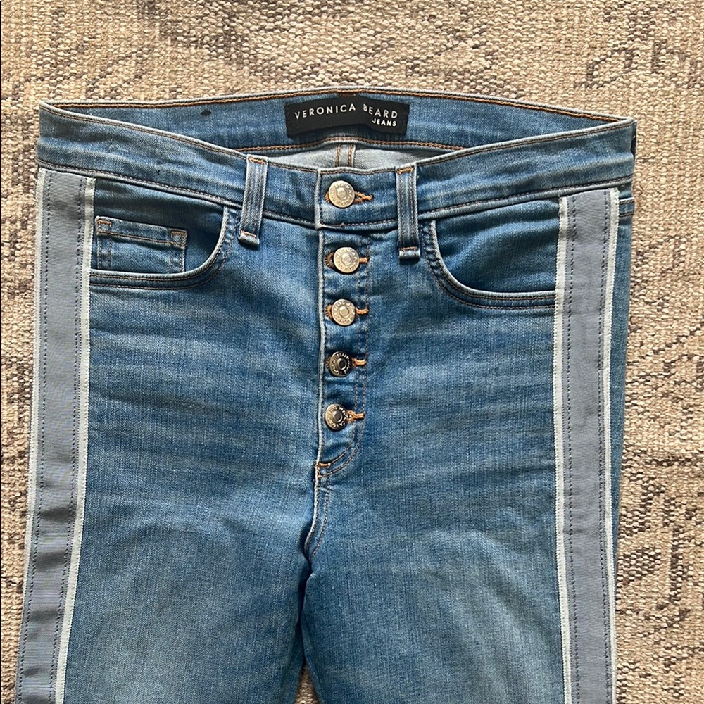 Veronica Beard Blue Boot Cut Jeans - Picture 2 of 8